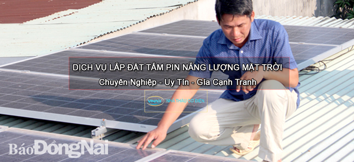 lắp pin mặt trời trên mái tại đồng nai