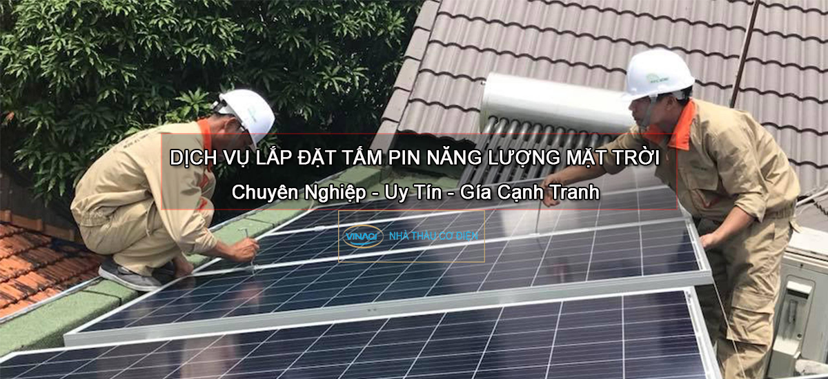 lắp tấm pin mặt trời trên mái tại đồng nai