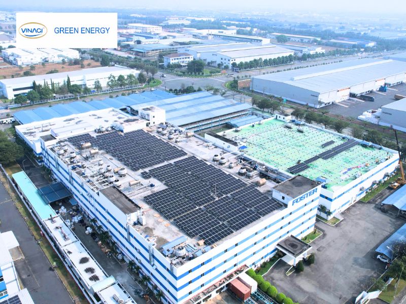 Cập nhật tiến độ dự án điện mặt trời áp mái gần 1MWp tại nhà máy FOSTER