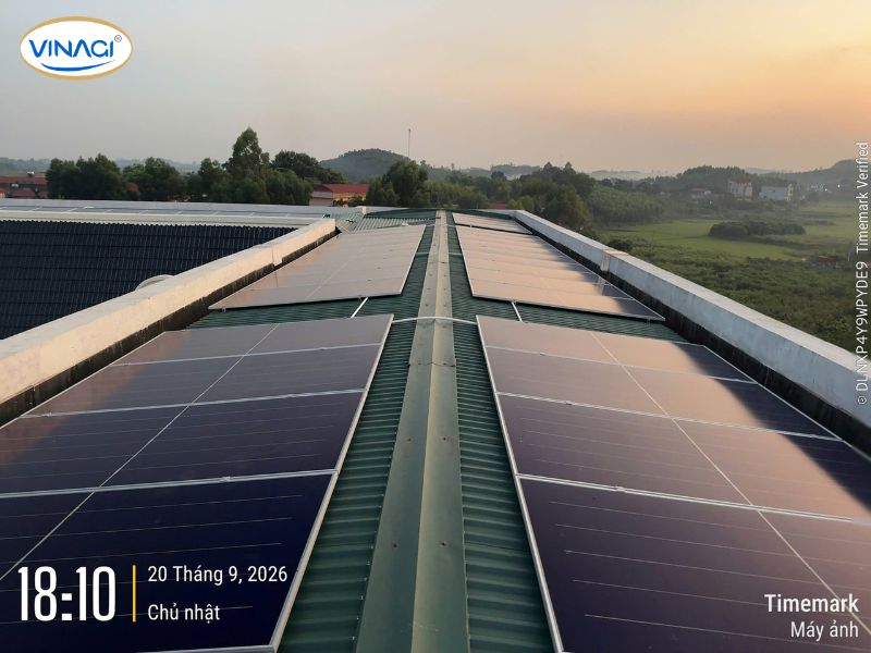 Tổng quan dự án điện mặt trời áp mái 170kWp tại Trường CĐ Miền núi Bắc Giang