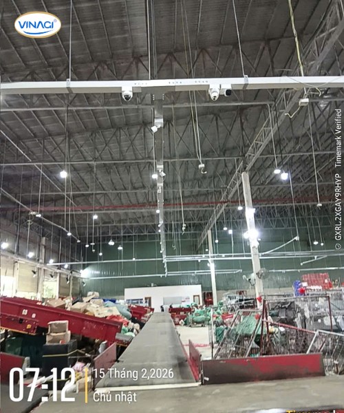 Thi công lắp đặt hệ thống chiếu sáng, CCTV cho kho J&T
