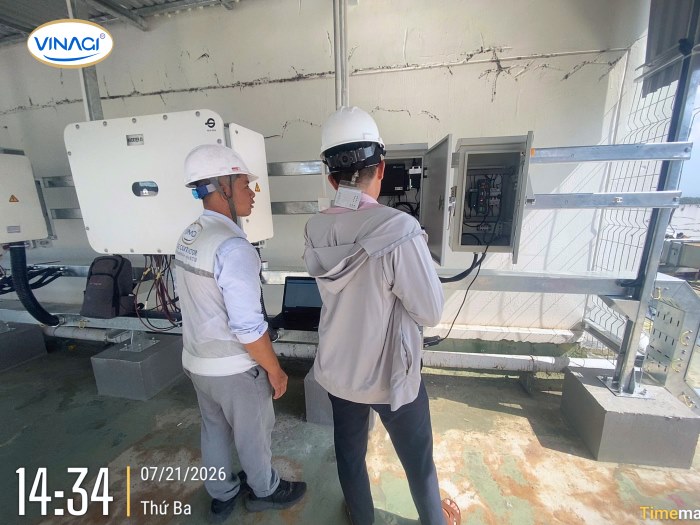 Quy trình nghiệm thu dự án điện mặt trời gần 1MWp