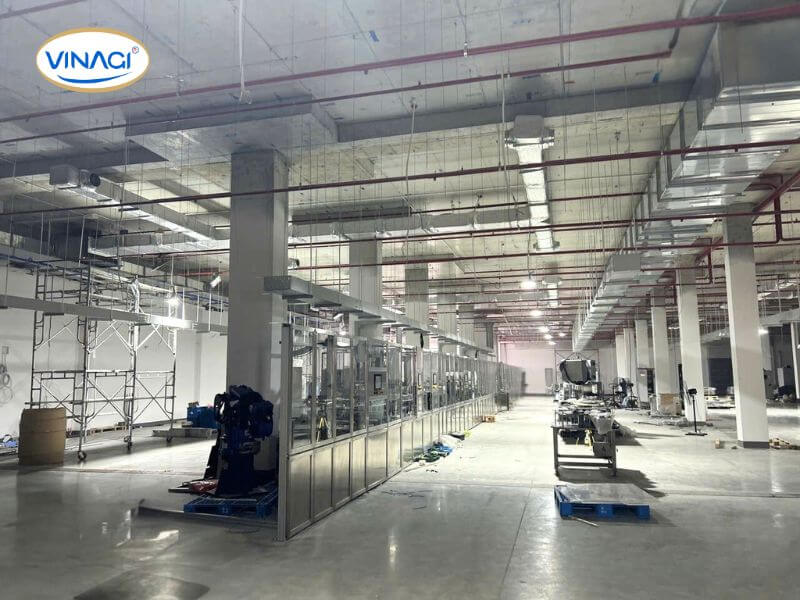 Các hạng mục thi công hệ thống cơ điện tại Nhà máy Mustang Battery