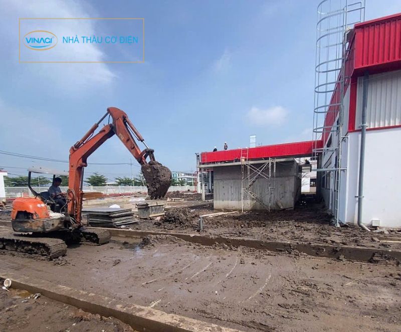 Thi công hệ thống cấp thoát nước trong và ngoài nhà máy Xupai